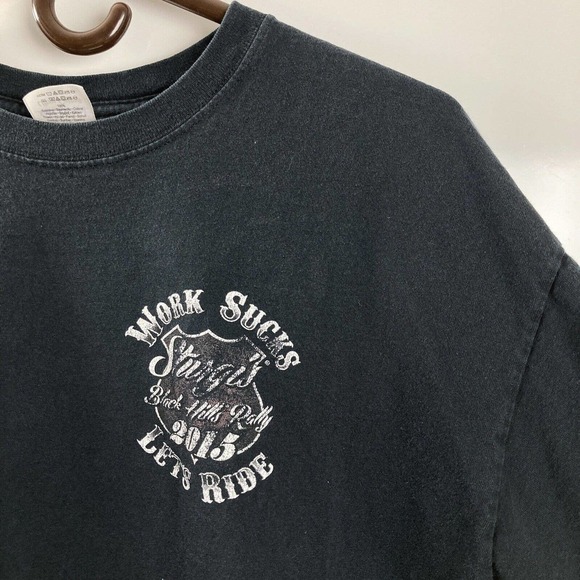 Sturgis Men's 75th Anniversary Motorcycle Rally Shirt Black Hills XL Clown 2015 - Picture 4 of 10